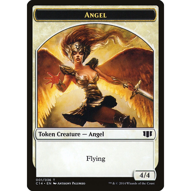 Angel // Cat Double-Sided Token [Commander 2014 Tokens]