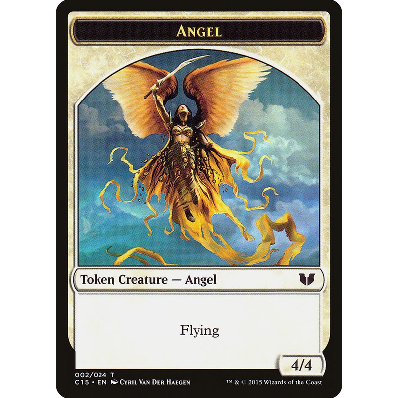 Angel // Knight (005) Double-Sided Token [Commander 2015 Tokens]