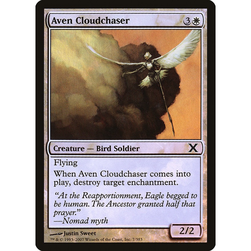 Aven Cloudchaser (Premium Foil) [Tenth Edition]