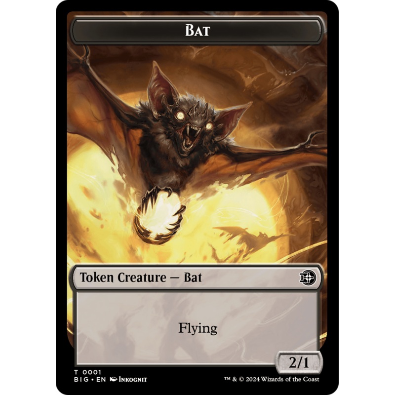 Bat // Plot Double-Sided Token [Outlaws of Thunder Junction: The Big Score Tokens]