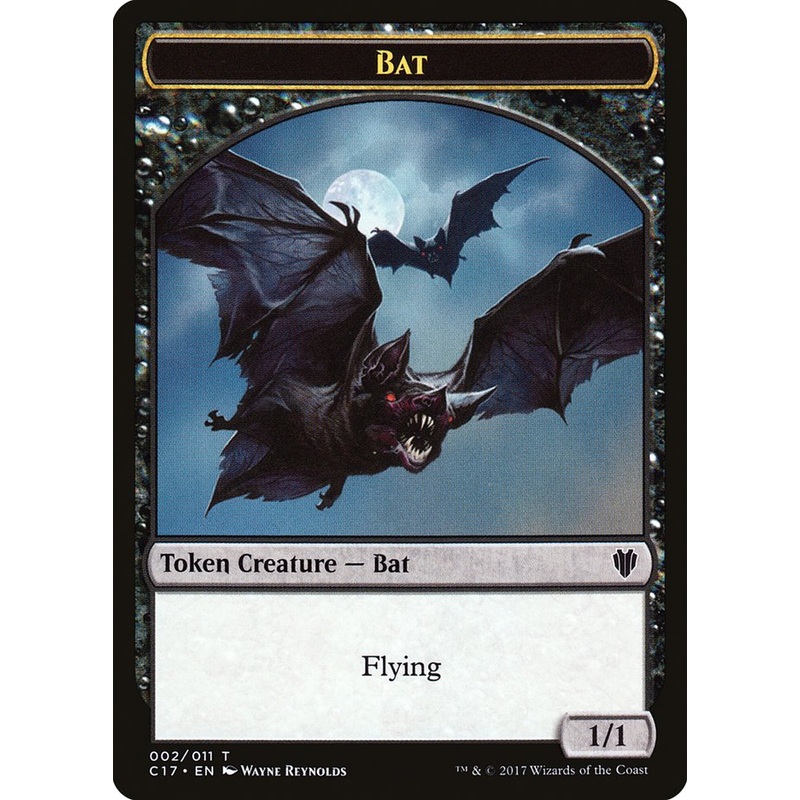 Bat // Vampire Double-Sided Token [Commander 2017 Tokens]