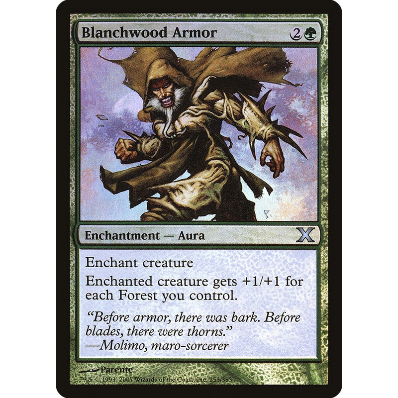 Blanchwood Armor (Premium Foil) [Tenth Edition]