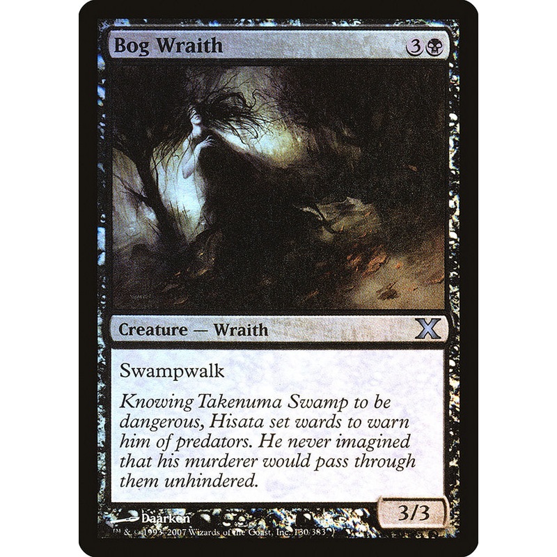 Bog Wraith (Premium Foil) [Tenth Edition]