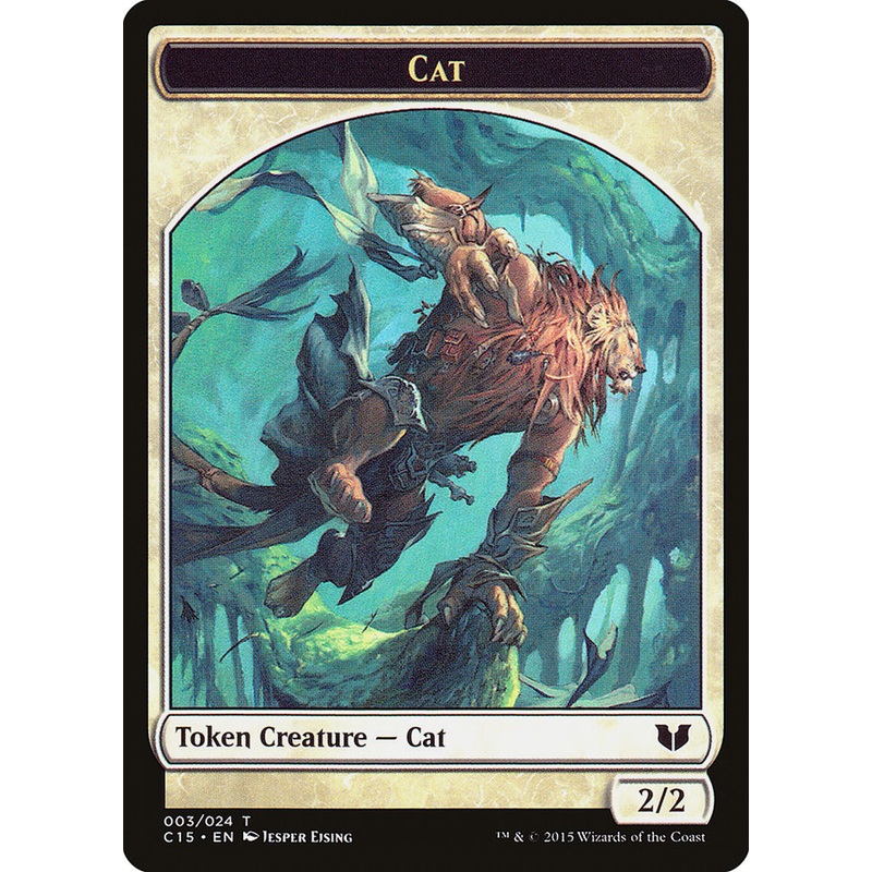 Cat // Zombie Double-Sided Token [Commander 2015 Tokens]