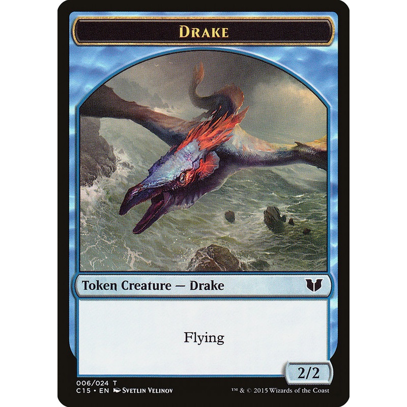 Drake // Elemental (020) Double-Sided Token [Commander 2015 Tokens]