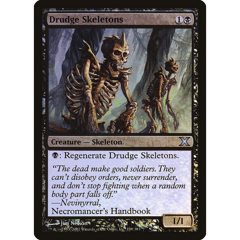 Drudge Skeletons (Premium Foil) [Tenth Edition]