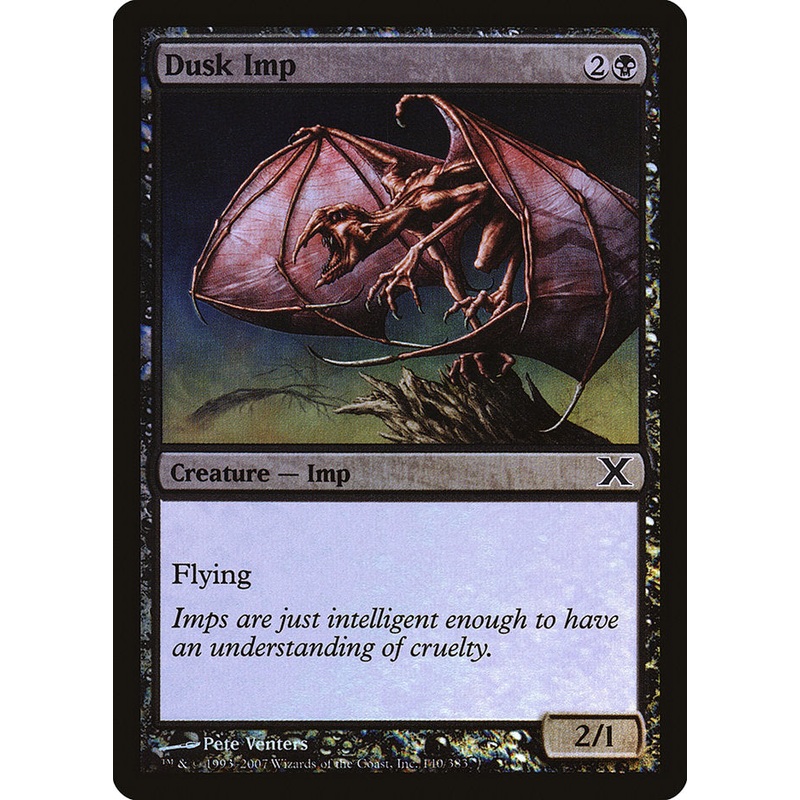 Dusk Imp (Premium Foil) [Tenth Edition]