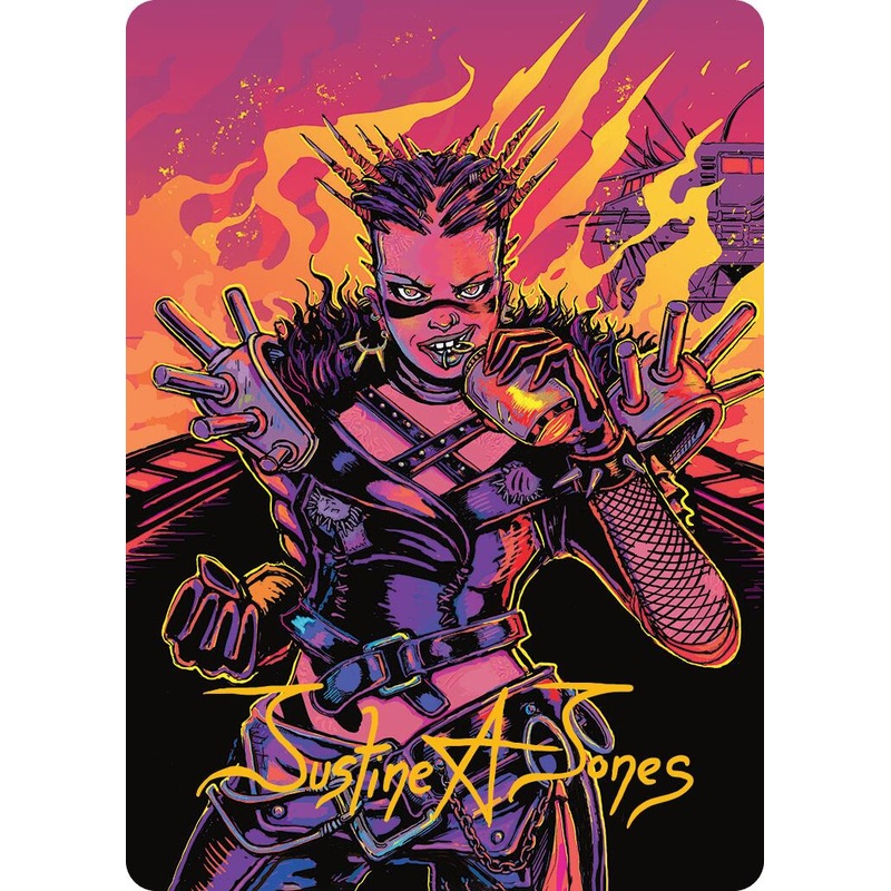 Far Fortune, End Boss Art Card (2/54) (Gold-Stamped Signature) [Aetherdrift Art Series]