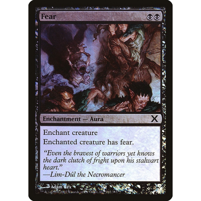 Fear (Premium Foil) [Tenth Edition]