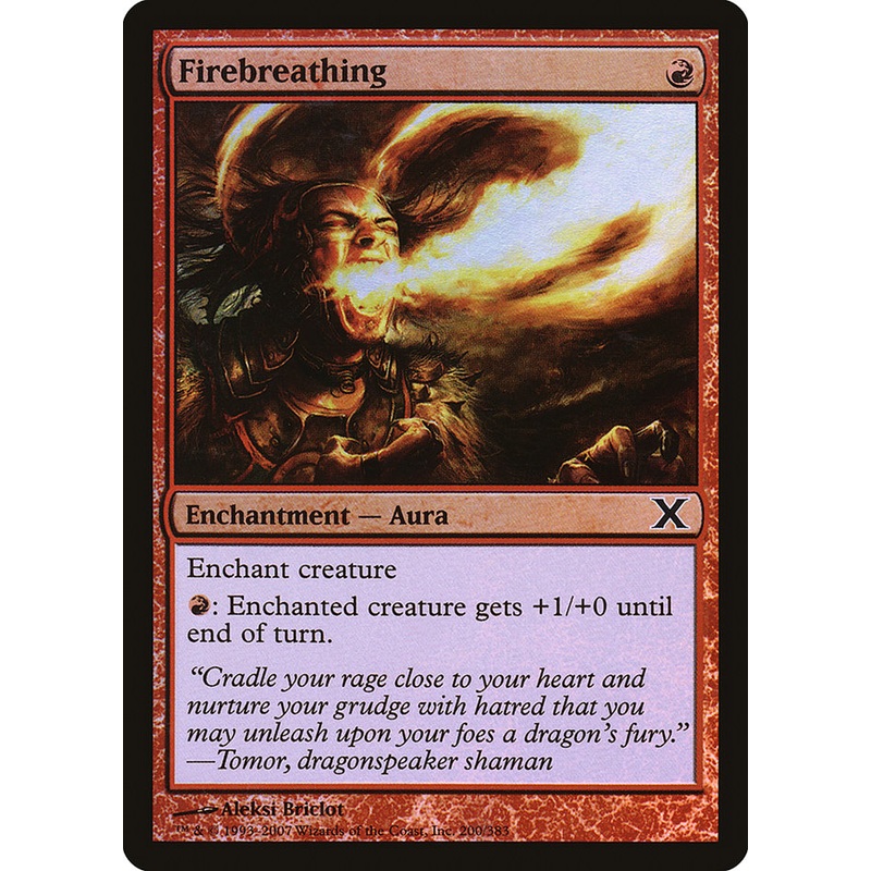Firebreathing (Premium Foil) [Tenth Edition]