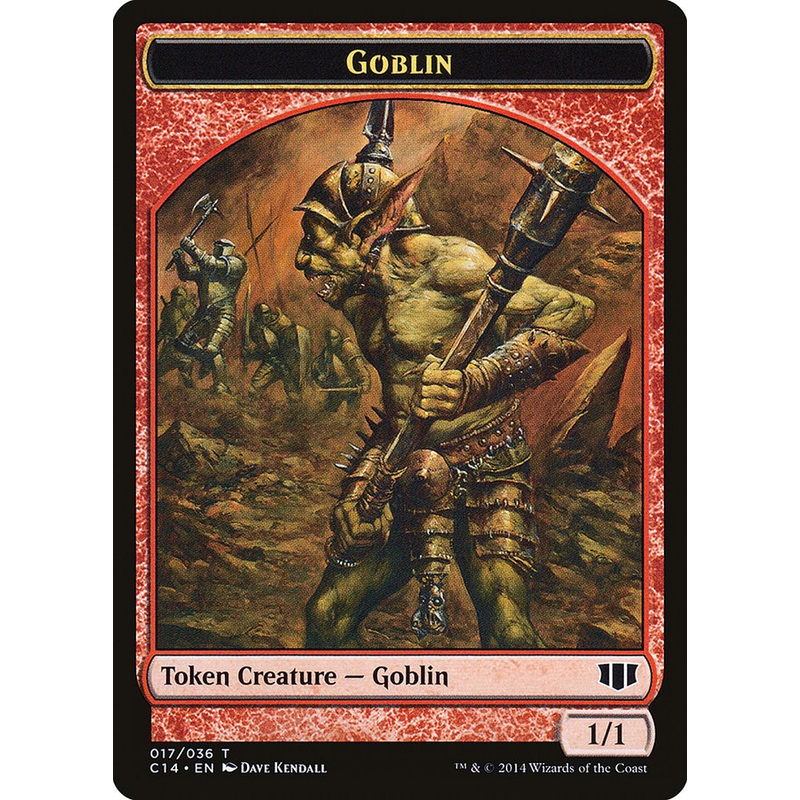 Goblin // Goat Double-Sided Token [Commander 2014 Tokens]