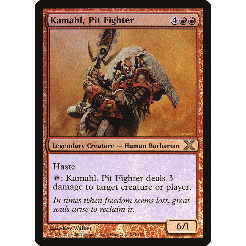 Kamahl, Pit Fighter (Premium Foil) [Tenth Edition]