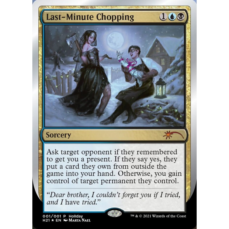 Last-Minute Chopping [Happy Holidays]