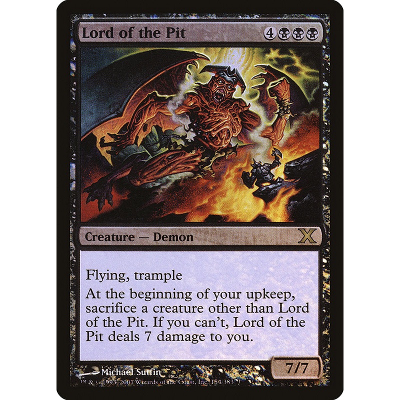 Lord of the Pit (Premium Foil) [Tenth Edition]