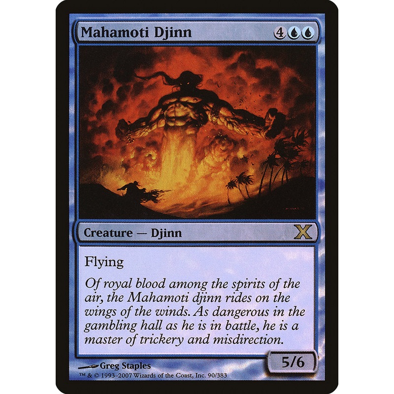 Mahamoti Djinn (Premium Foil) [Tenth Edition]