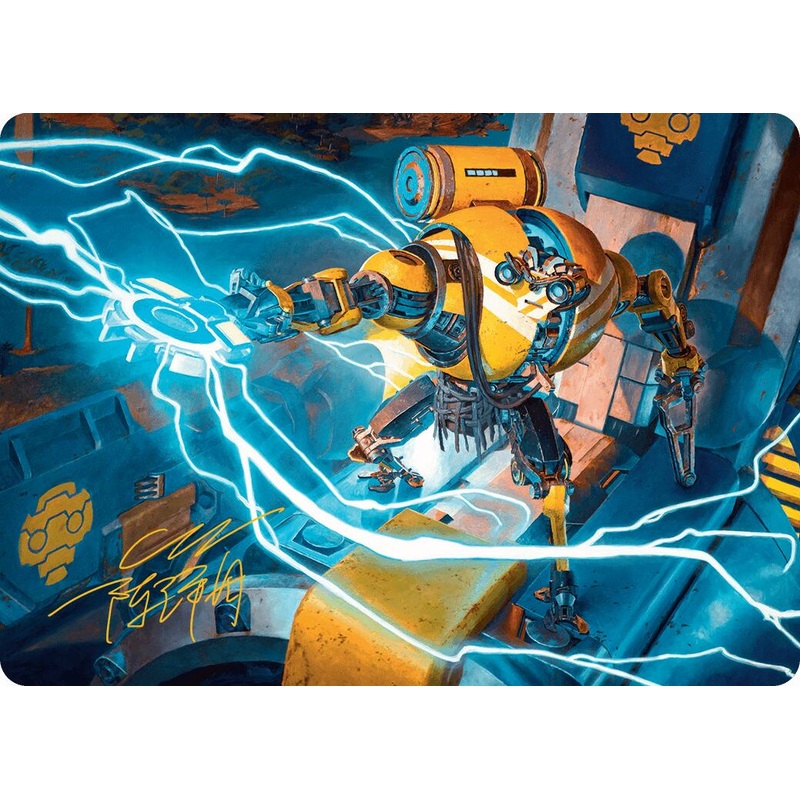 Mendicant Core, Guidelight Art Card (12/54) (Gold-Stamped Signature) [Aetherdrift Art Series]