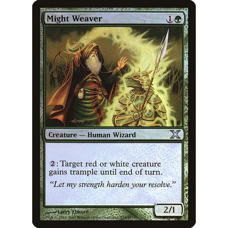 Might Weaver (Premium Foil) [Tenth Edition]