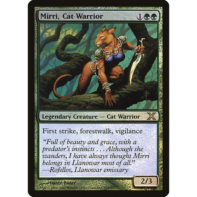 Mirri, Cat Warrior (Premium Foil) [Tenth Edition]