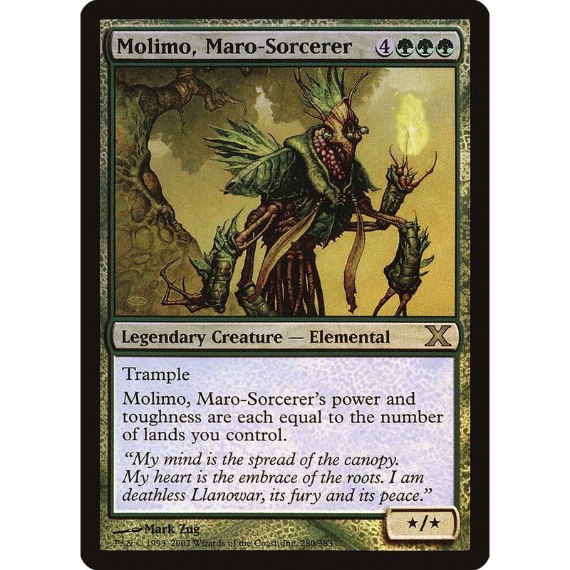 Molimo, Maro-Sorcerer (Premium Foil) [Tenth Edition]