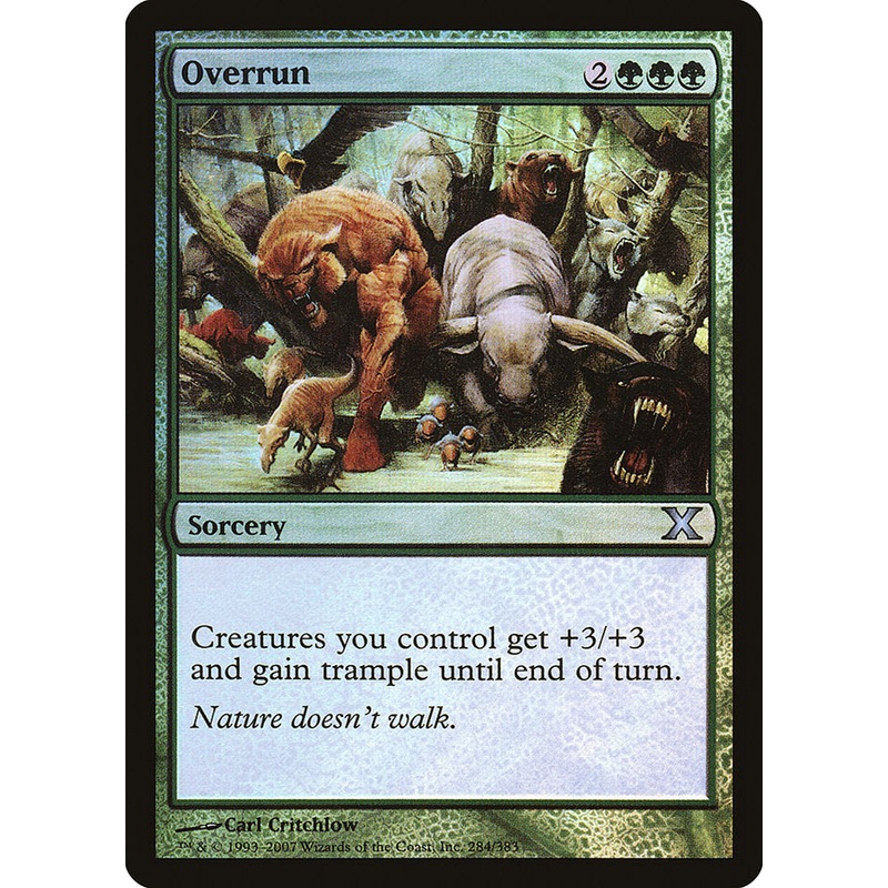 Overrun (Premium Foil) [Tenth Edition]