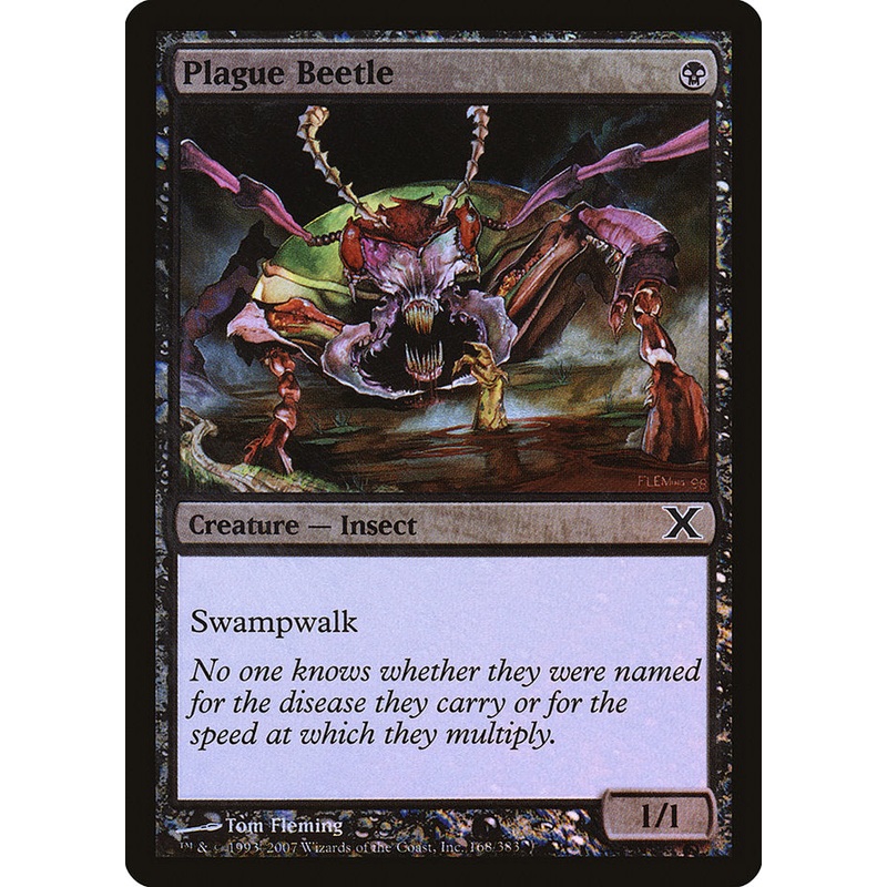 Plague Beetle (Premium Foil) [Tenth Edition]