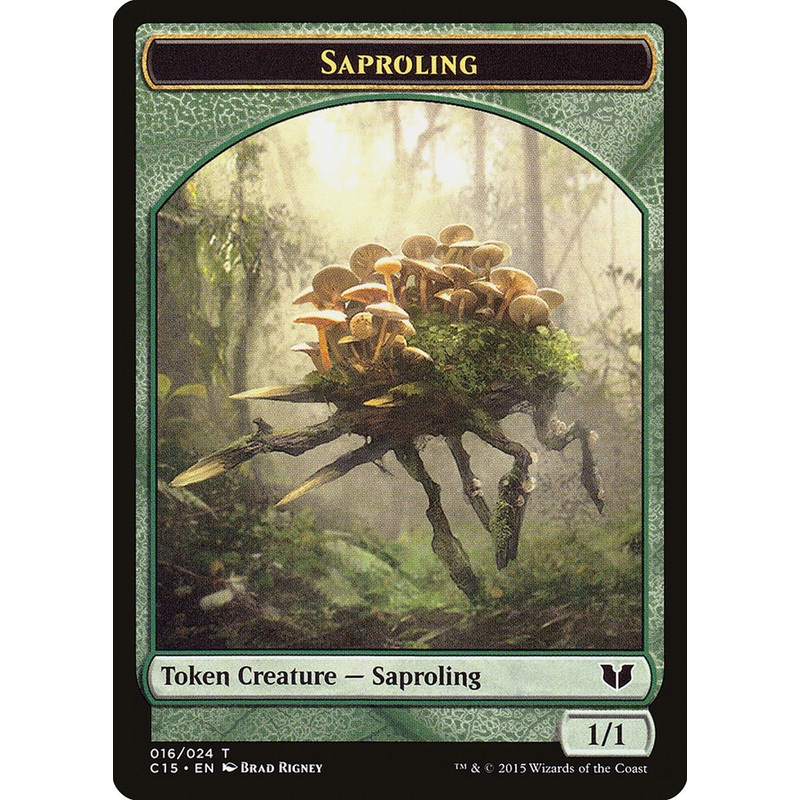 Saproling // Spider Double-Sided Token [Commander 2015 Tokens]