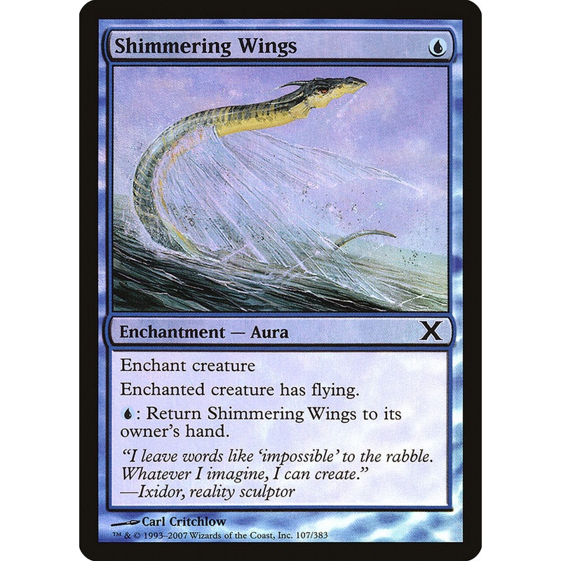 Shimmering Wings (Premium Foil) [Tenth Edition]