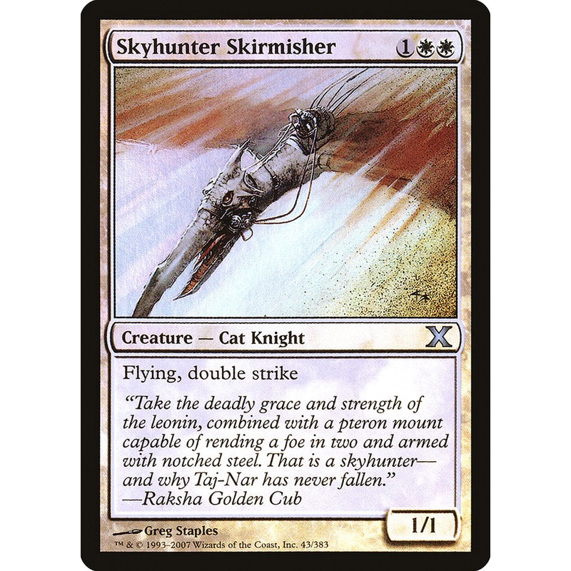 Skyhunter Skirmisher (Premium Foil) [Tenth Edition]