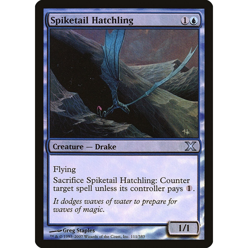 Spiketail Hatchling (Premium Foil) [Tenth Edition]