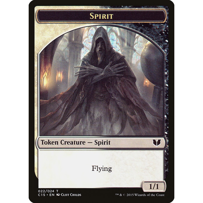 Spirit (022) // Angel Double-Sided Token [Commander 2015 Tokens]