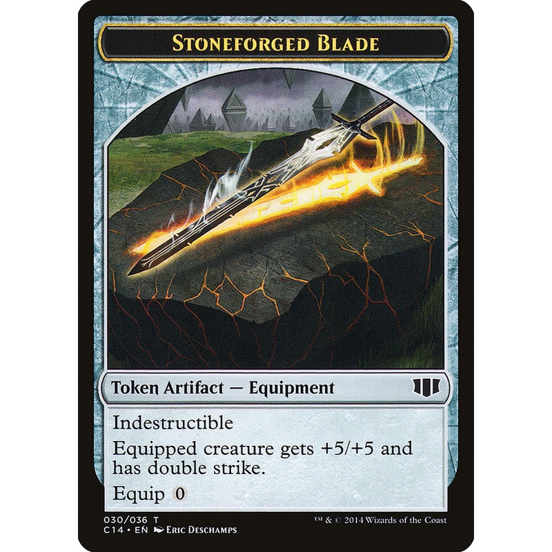 Stoneforged Blade // Germ Double-Sided Token [Commander 2014 Tokens]