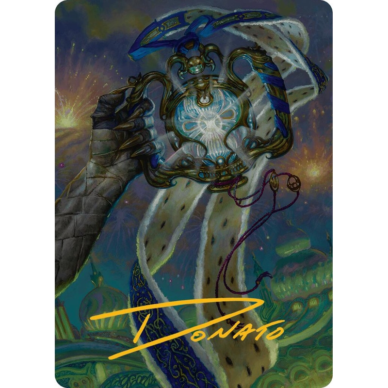 The Aetherspark Art Card (Gold-Stamped Signature) [Aetherdrift Art Series]