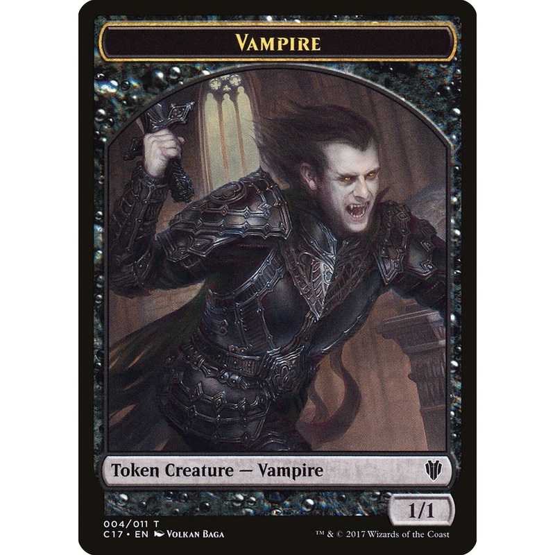 Vampire // Zombie Double-Sided Token [Commander 2017 Tokens]