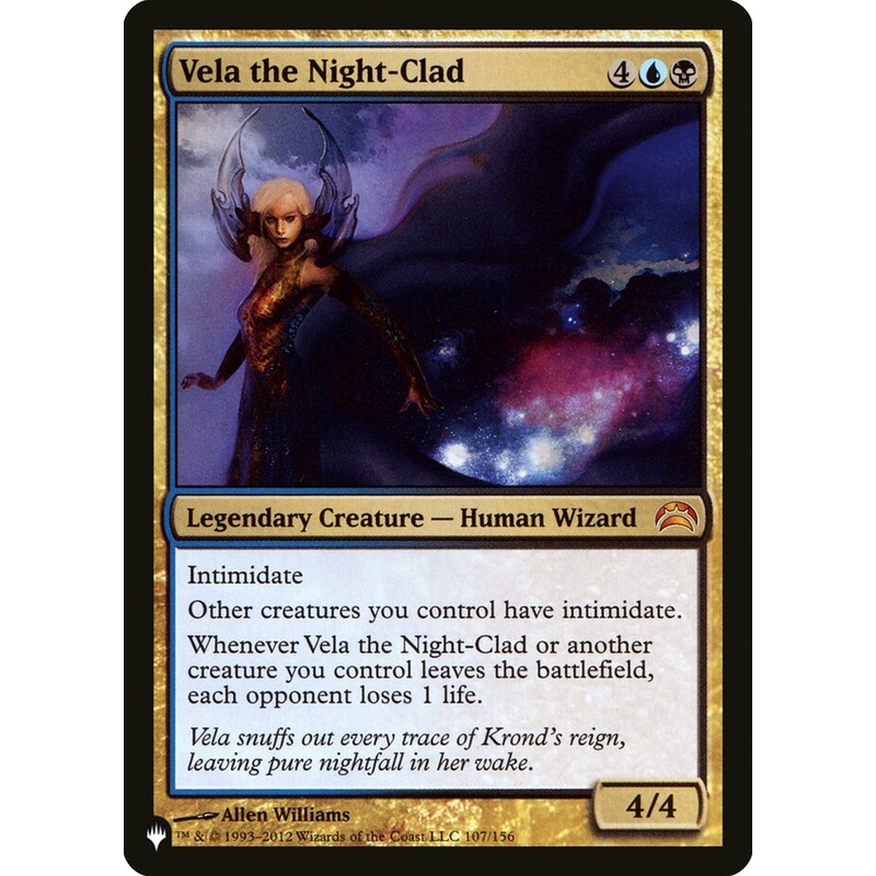 Vela the Night-Clad [The List]