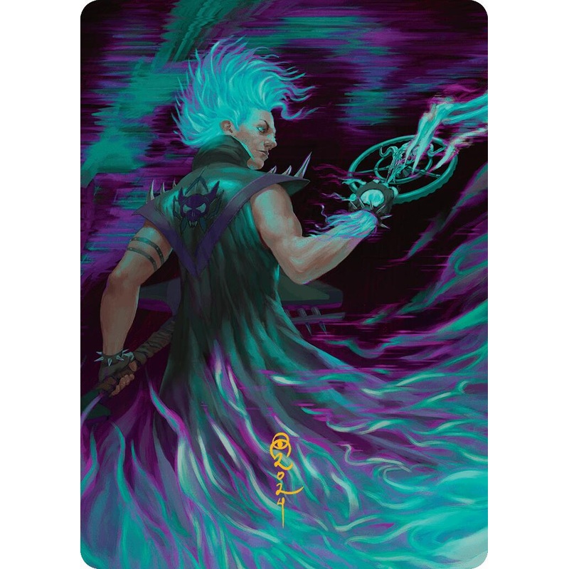 Winter, Cursed Rider Art Card (Gold-Stamped Signature) [Aetherdrift Art Series]