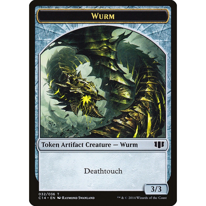Wurm (032/036) // Goat Double-Sided Token [Commander 2014 Tokens]