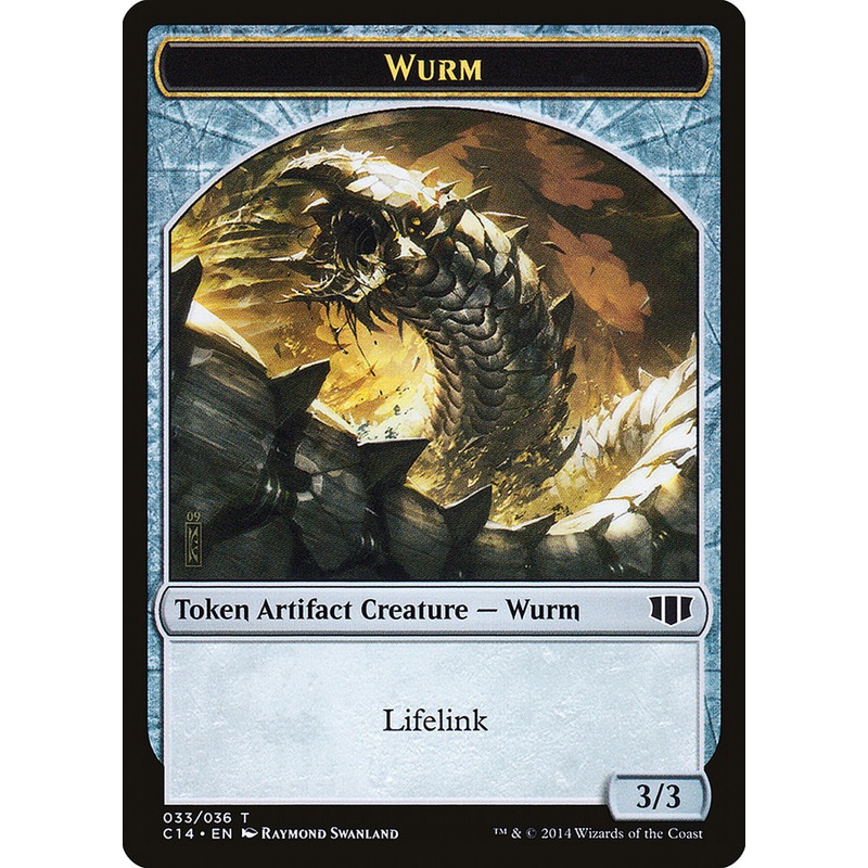 Wurm (033/036) // Goat Double-Sided Token [Commander 2014 Tokens]