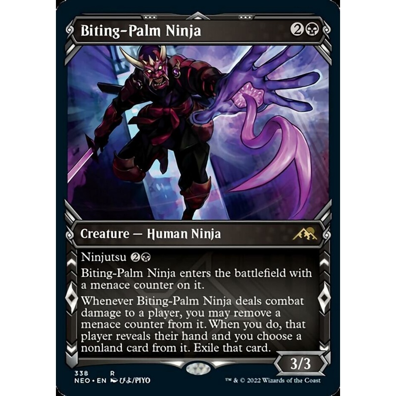 Biting-Palm Ninja (Showcase Ninja) [Kamigawa: Neon Dynasty]