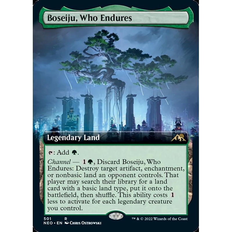 Boseiju, Who Endures (Extended Art) [Kamigawa: Neon Dynasty]