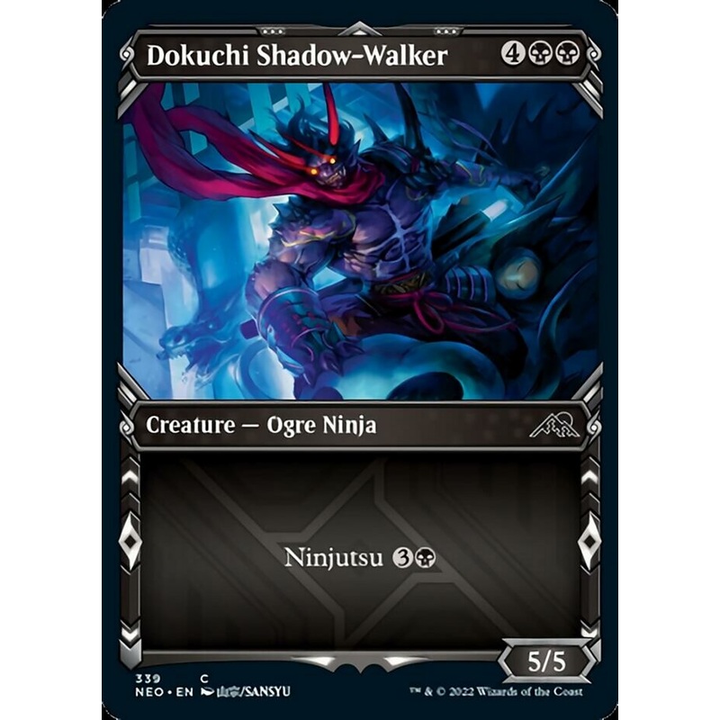 Dokuchi Shadow-Walker (Showcase Ninja) [Kamigawa: Neon Dynasty]