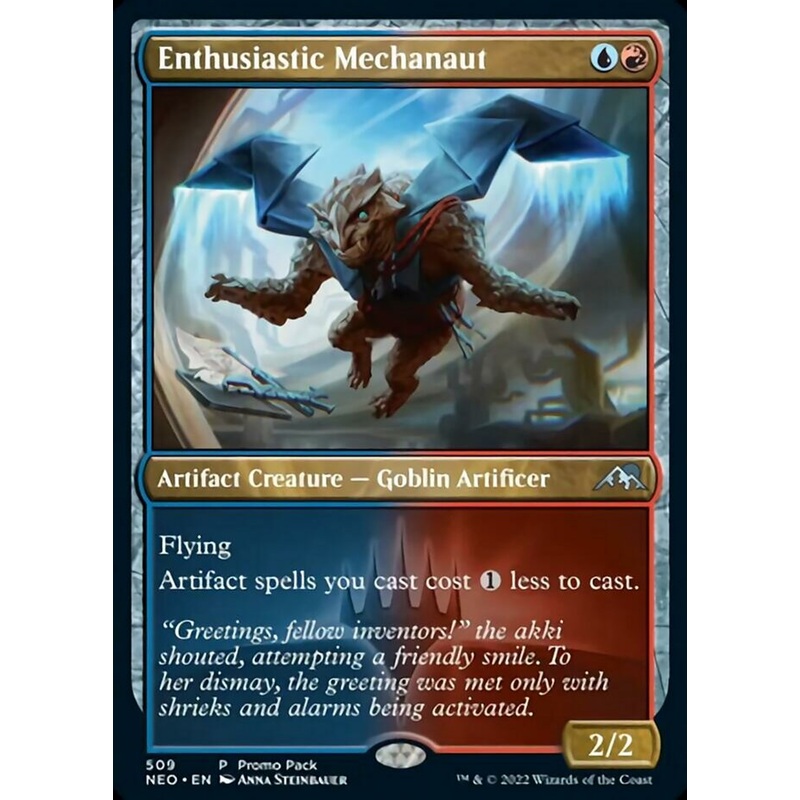 Enthusiastic Mechanaut (Promo Pack) [Kamigawa: Neon Dynasty Promos]