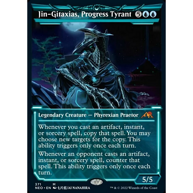 Jin-Gitaxias, Progress Tyrant (Showcase Soft Glow) [Kamigawa: Neon Dynasty]