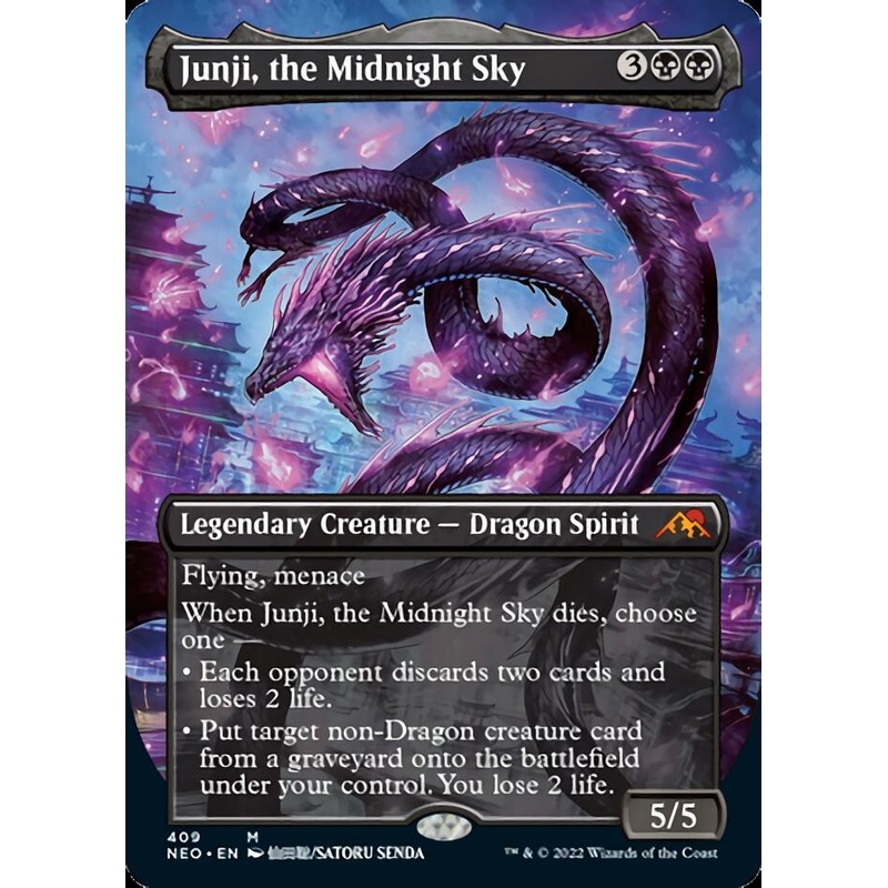 Junji, the Midnight Sky (Borderless Alternate Art) [Kamigawa: Neon Dynasty]