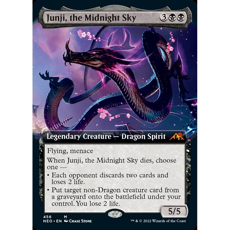 Junji, the Midnight Sky (Extended Art) [Kamigawa: Neon Dynasty]