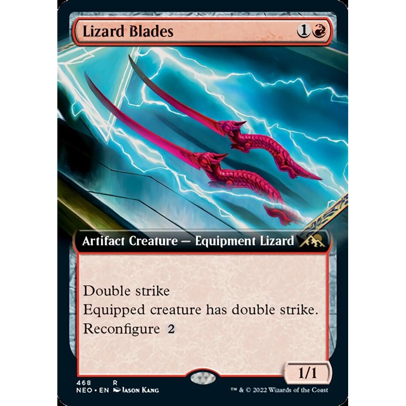 Lizard Blades (Extended Art) [Kamigawa: Neon Dynasty]