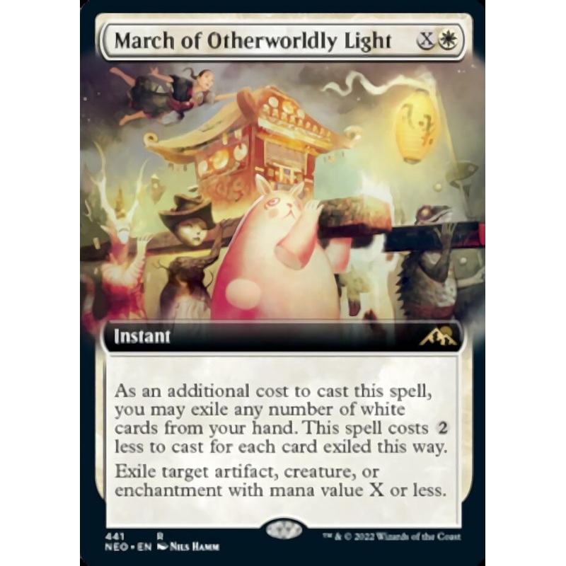 March of Otherworldly Light (Extended Art) [Kamigawa: Neon Dynasty]