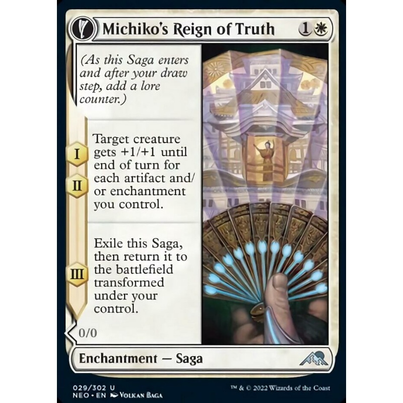 Michiko's Reign of Truth // Portrait of Michiko [Kamigawa: Neon Dynasty]