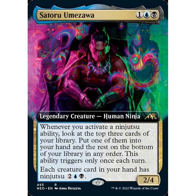 Satoru Umezawa (Extended Art) [Kamigawa: Neon Dynasty]