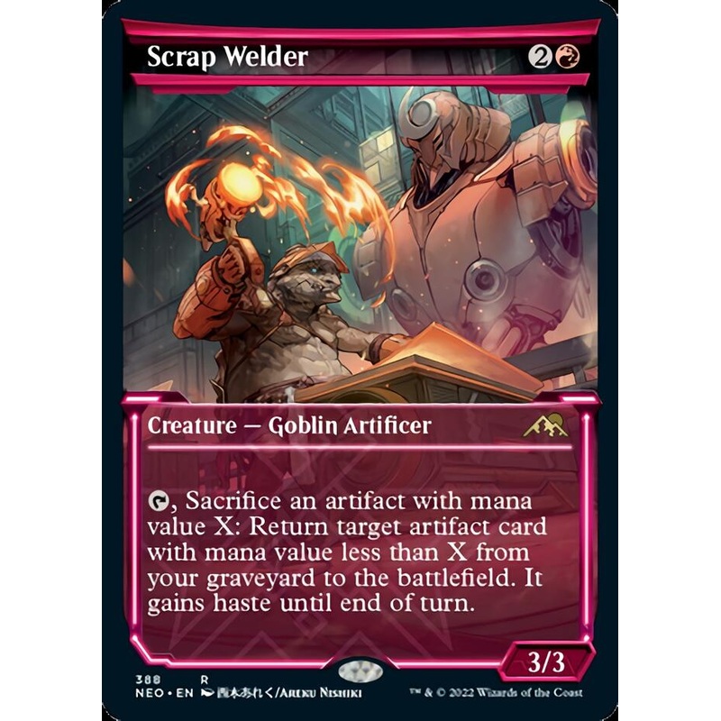 Scrap Welder (Showcase Soft Glow) [Kamigawa: Neon Dynasty]