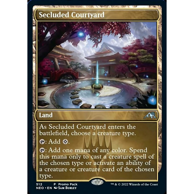 Secluded Courtyard (Promo Pack) [Kamigawa: Neon Dynasty Promos]